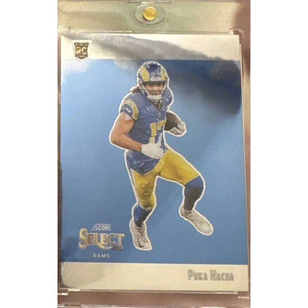 2023 PANINI SELECT NFL #STW-PNA Puka Nacua Rams RC Score Throwback Silver Prizm